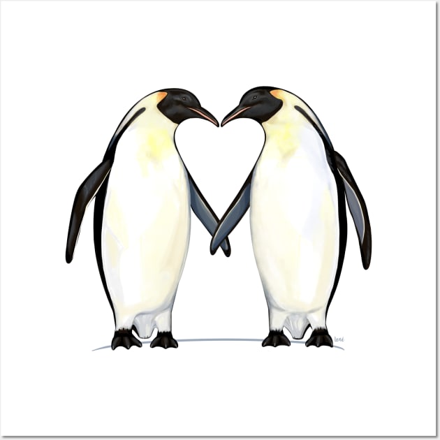 Penguins: Love You Snow Much Wall Art by stylecomfy